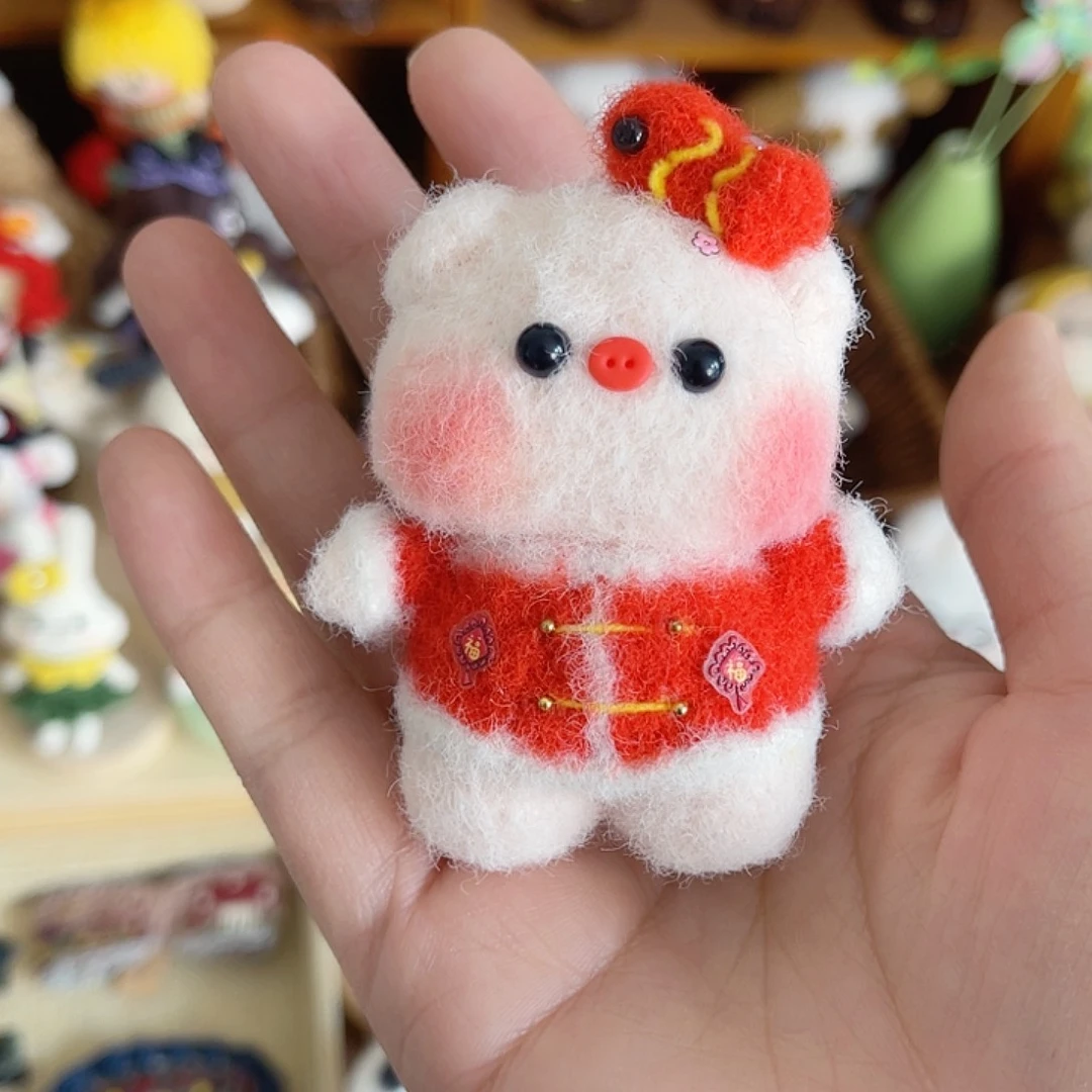 手工编织磁吸猪娃包底座