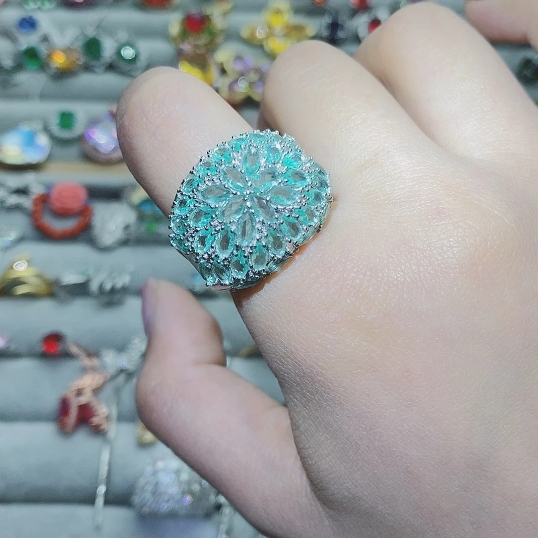 【闪购商品】托帕石耳饰银S925镶嵌