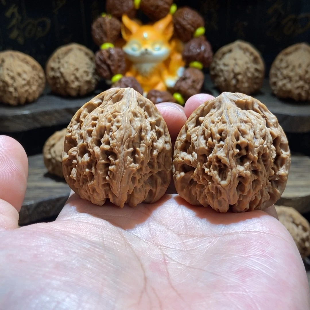 放***吗文玩核桃把件涿鹿南将石