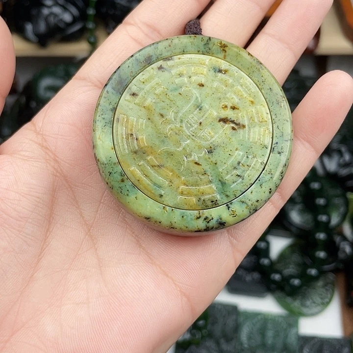 蛇纹石玉未镶嵌手串泰山玉是时来运转车挂手把