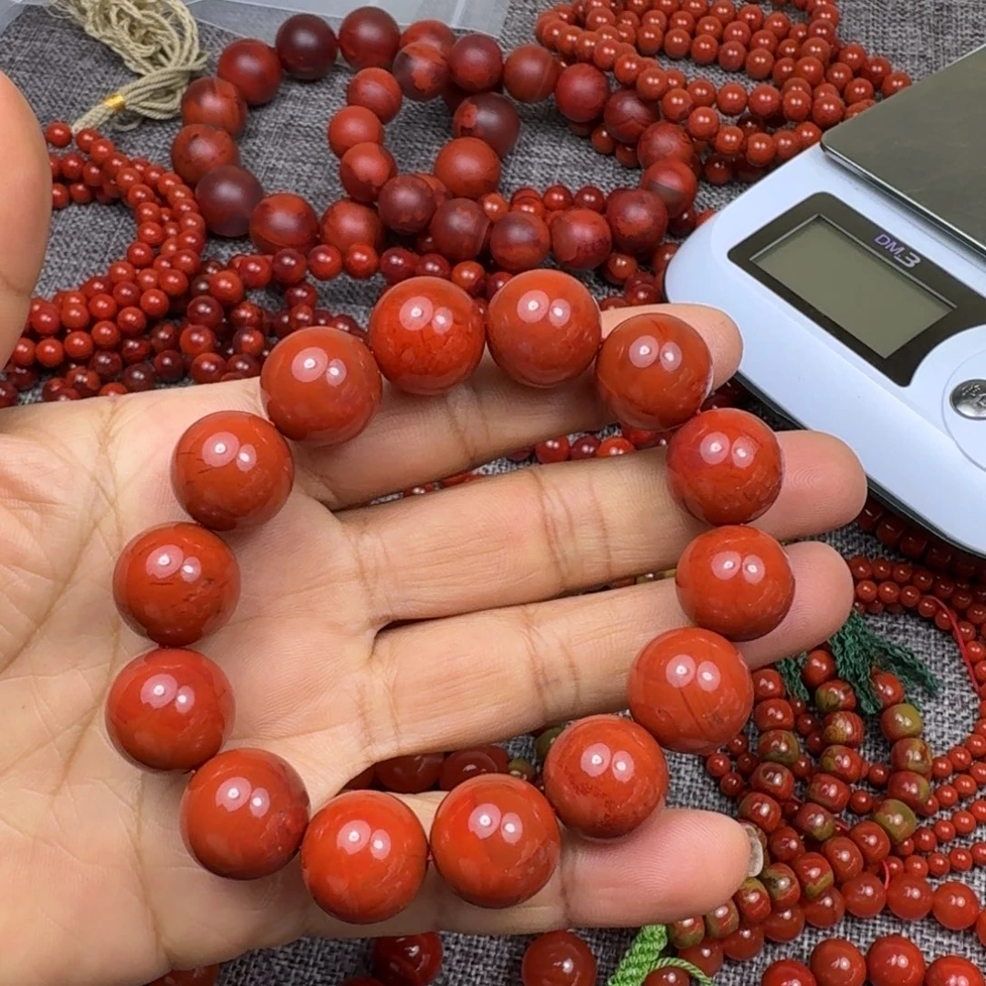 南红玛瑙未镶嵌手链