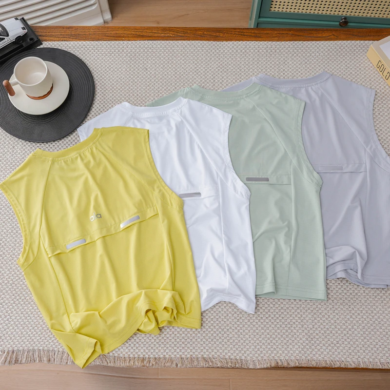 儿童夏速干网眼背心中大童纯色运动弹力t恤男童百搭拼接无袖衫潮