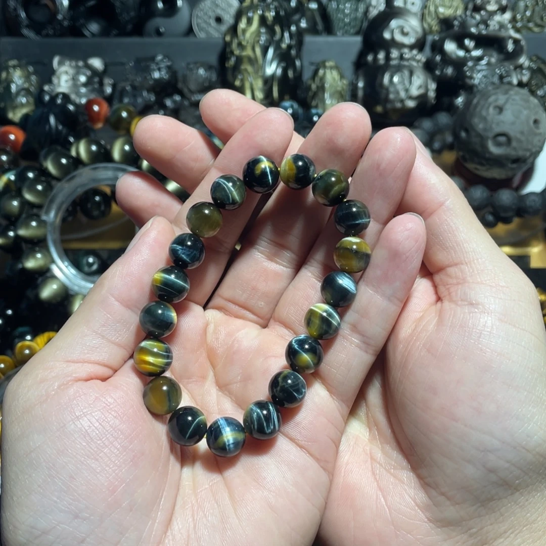 D****木变石未镶嵌手串虎眼石