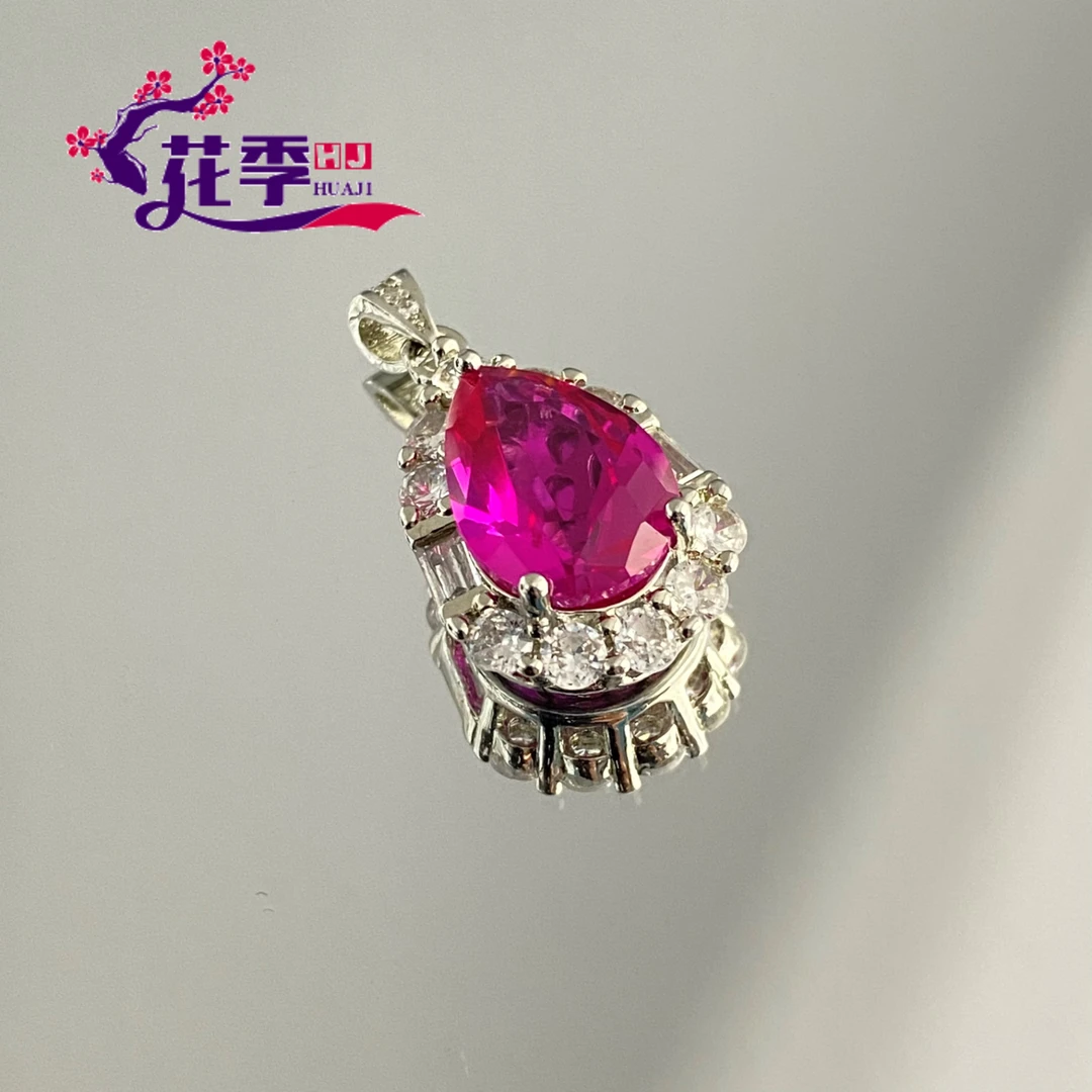 【花季】 原创高级玫红强荧光吊坠WDA29