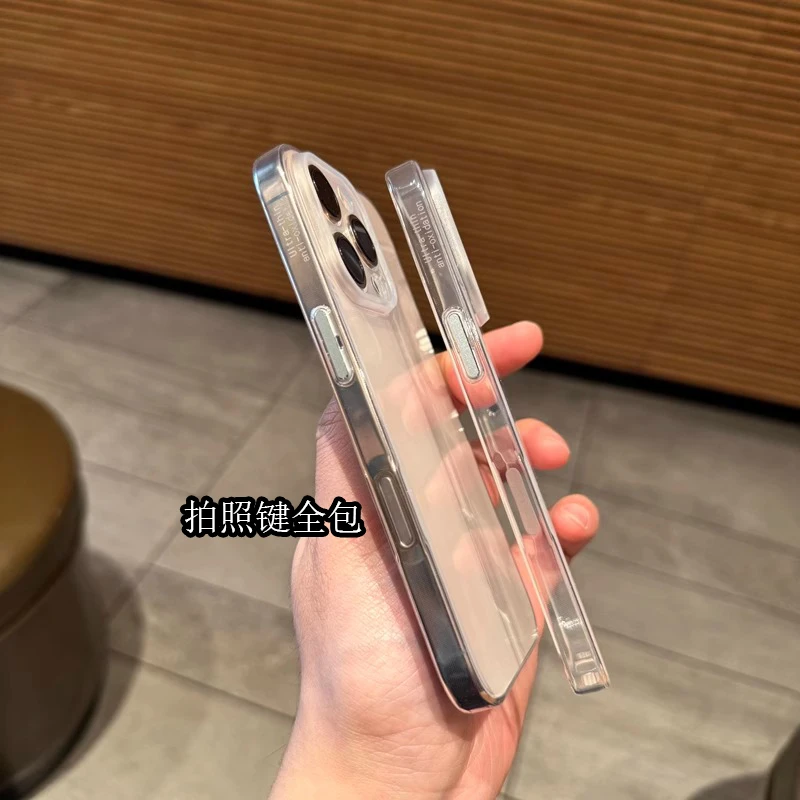 超薄【16相机按键】适用iPhone16pro手机壳苹果15promax金属按键14
