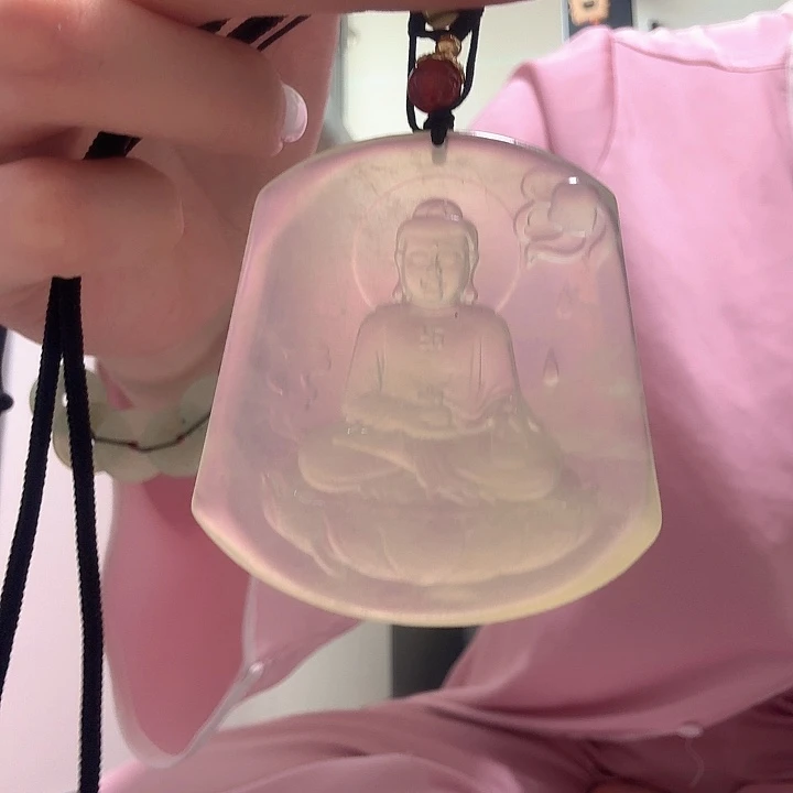 蛇纹石玉未镶嵌大日如来 猴羊