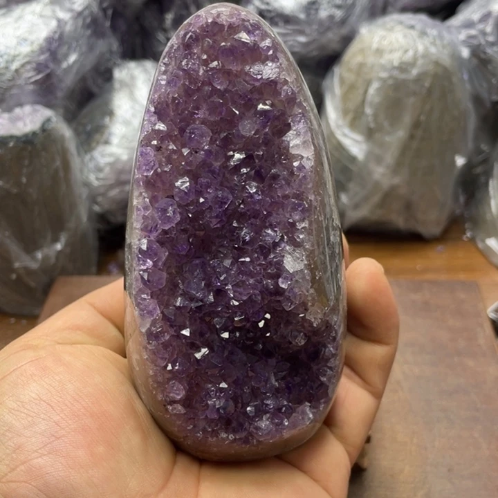 紫晶摆件未镶嵌紫晶