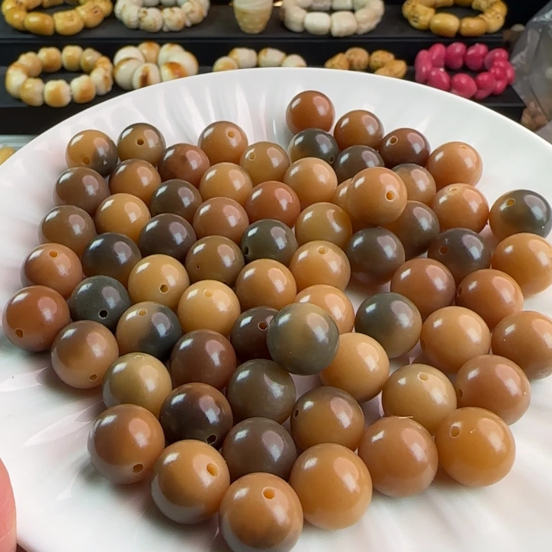 手串菩提根/象牙果卡13敦煌花皮1000颗批发