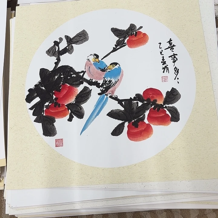 国画花鸟等图案50.50