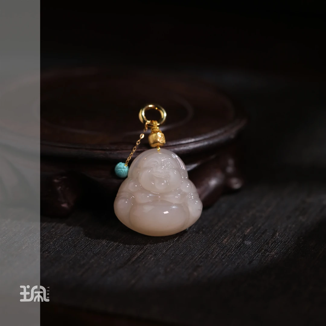 单坠/安愉|和田玉*18K金镶嵌LYB24123122多样性发其一