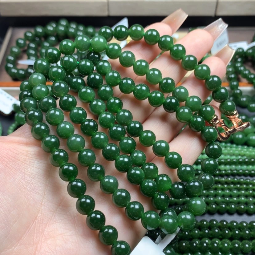 【闪购商品】和田玉（碧玉）颈饰未镶嵌蹦****子