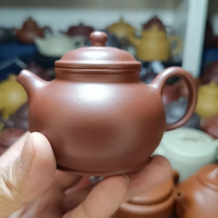 紫砂茶盘原矿清水泥高潘壶200cc半手工