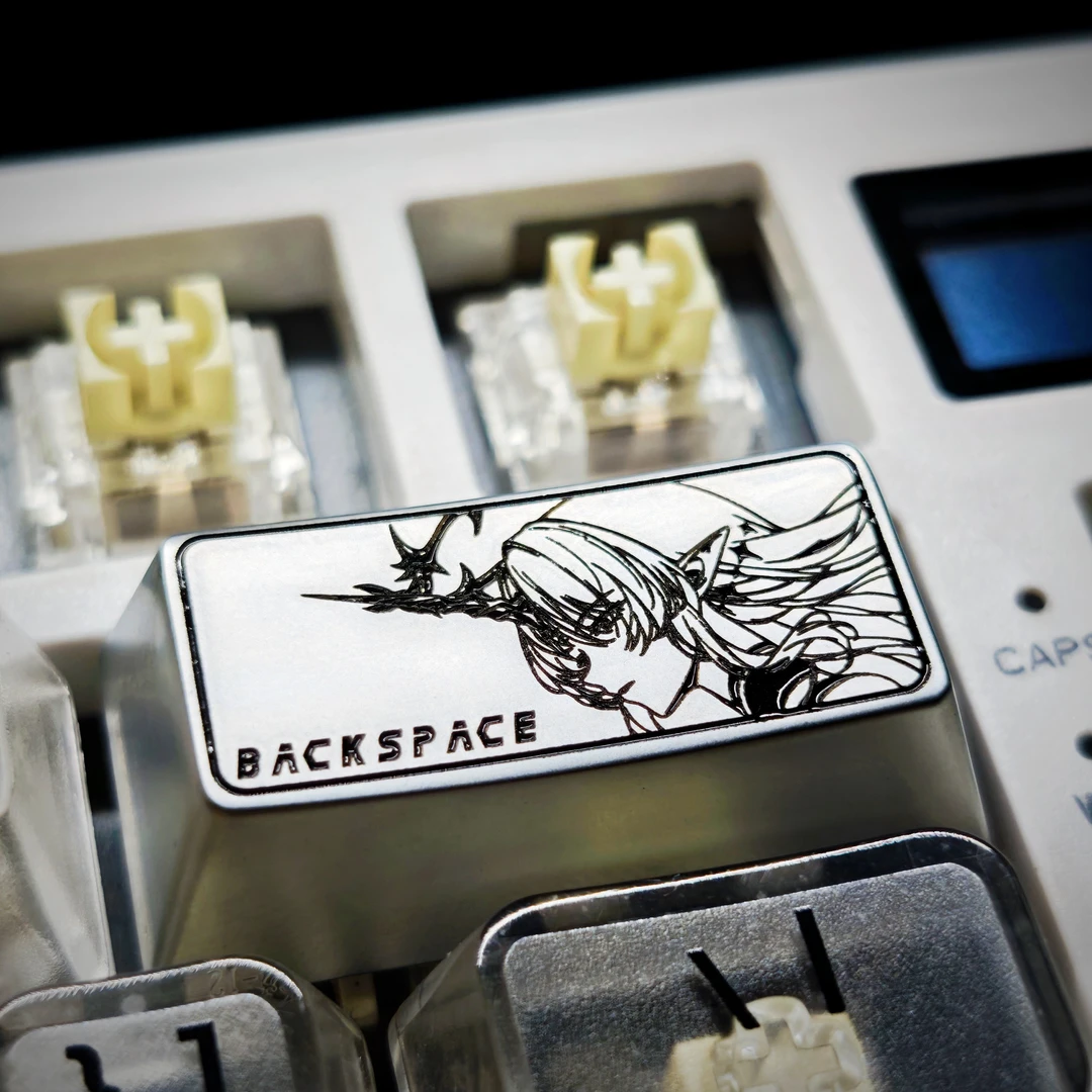 卡提西亚退格键金属侧抛键帽