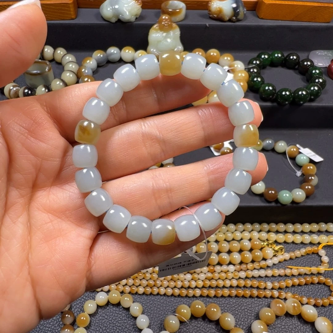 和田玉未镶嵌手链