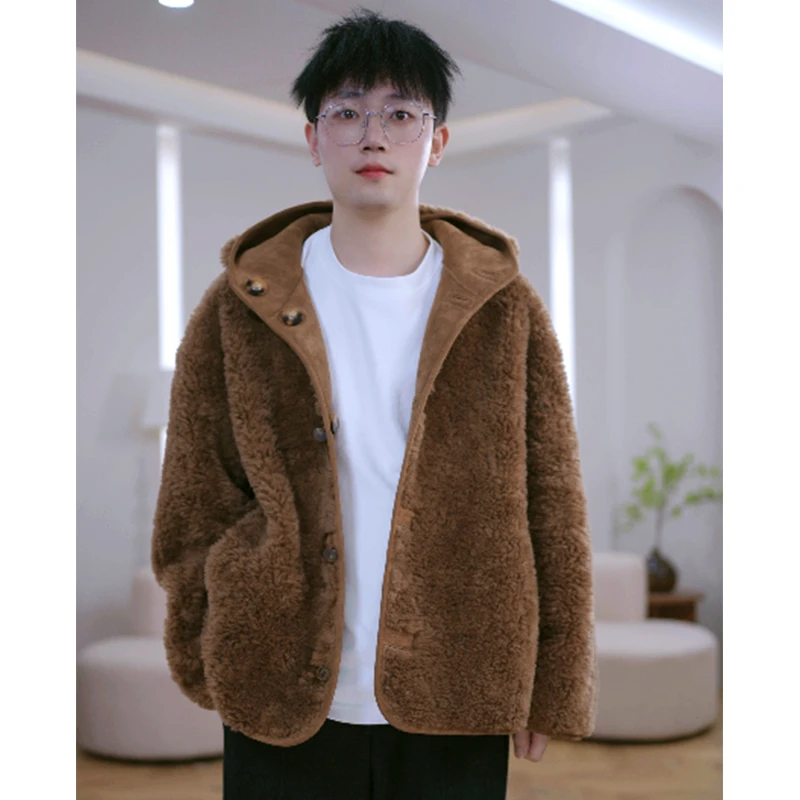 HANYU/韩禹TF217新款100%羊毛外套时尚保暖显瘦