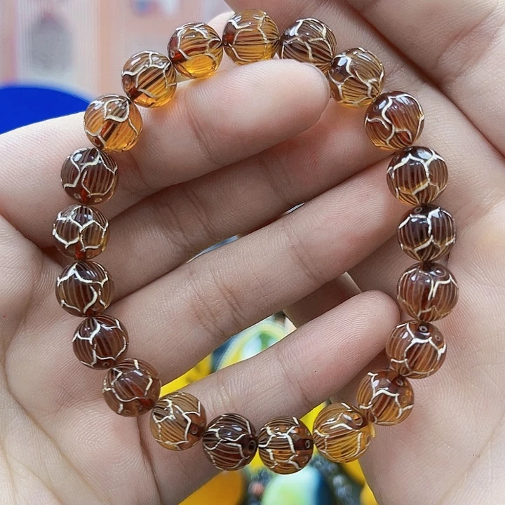 蜜蜡未镶嵌裸石手串