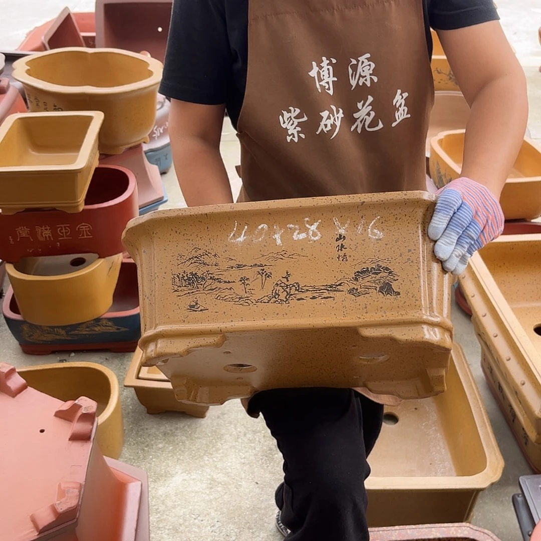 紫砂花盆盆景艺术