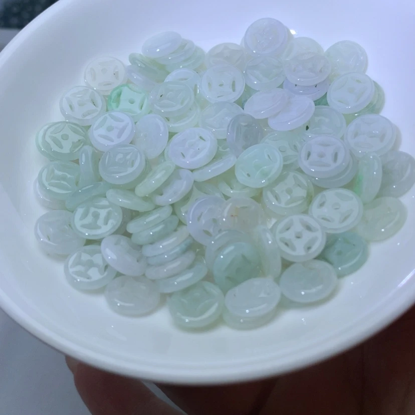 【闪购商品】未镶嵌手链翡翠卡10金钱扣50颗