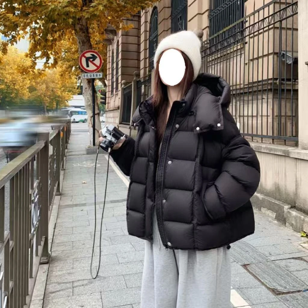 50白鸭绒新款高端羽绒服女短款泡芙云朵加厚保暖面包服568722