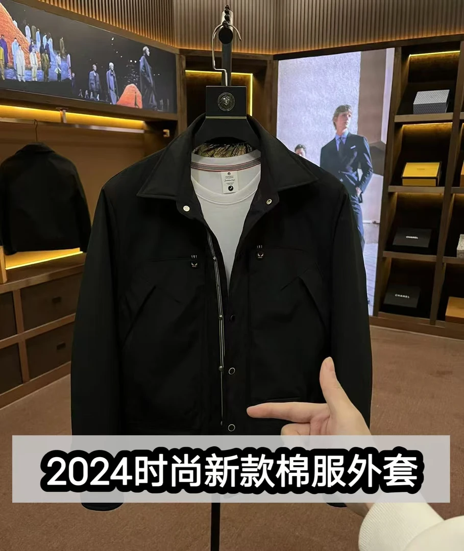 轻奢时尚简约修身百搭年男士棉服夹克外套9907-213-L-P