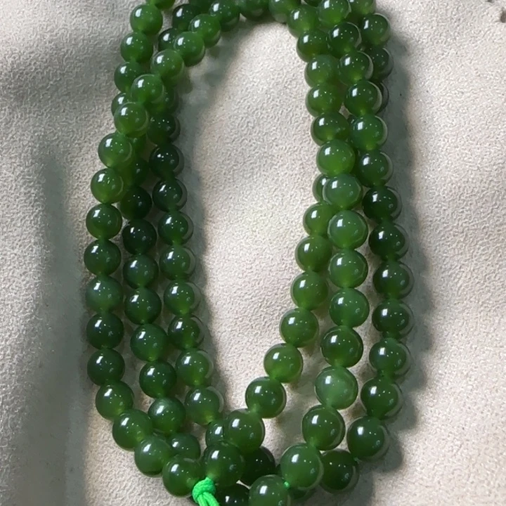 软玉未镶嵌手链碧玉