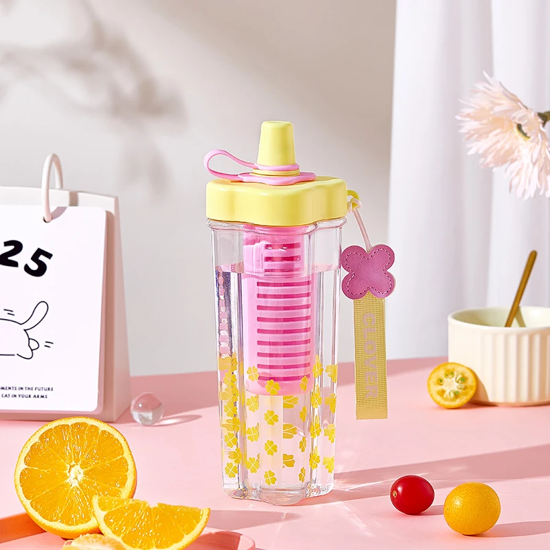 高颜值吸管杯女款学生大容量便携耐高温塑料运动泡茶水杯子夏新款