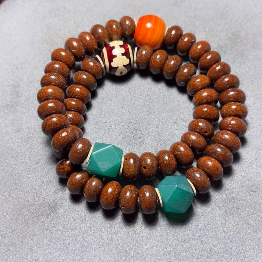 吊坠星月菩提老星月双圈12mm