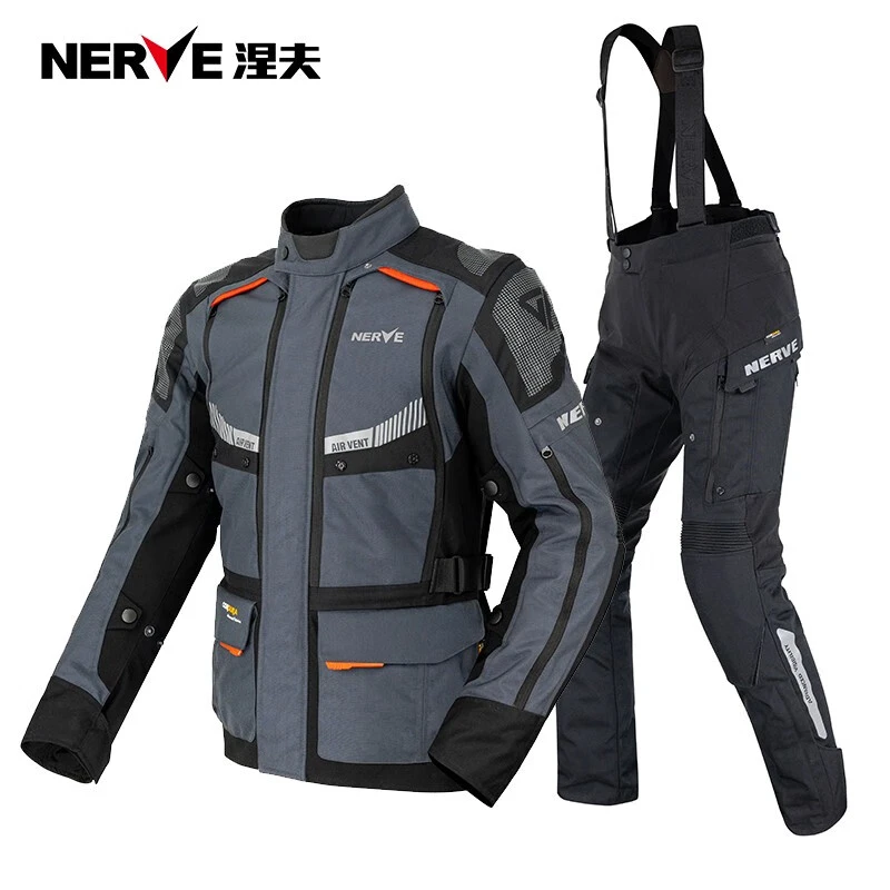 【品牌直发】NERVE涅夫冬季电加热火山骑行服摩托车防水保暖拉力服