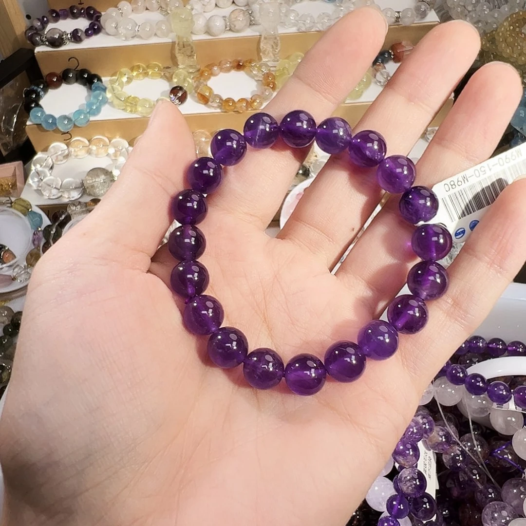 无合金乌拉圭紫水9.5mm