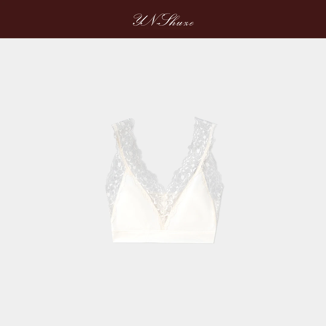 YN-SHUZE气质蕾丝拼接V领打底美背SZ-YNB-2559