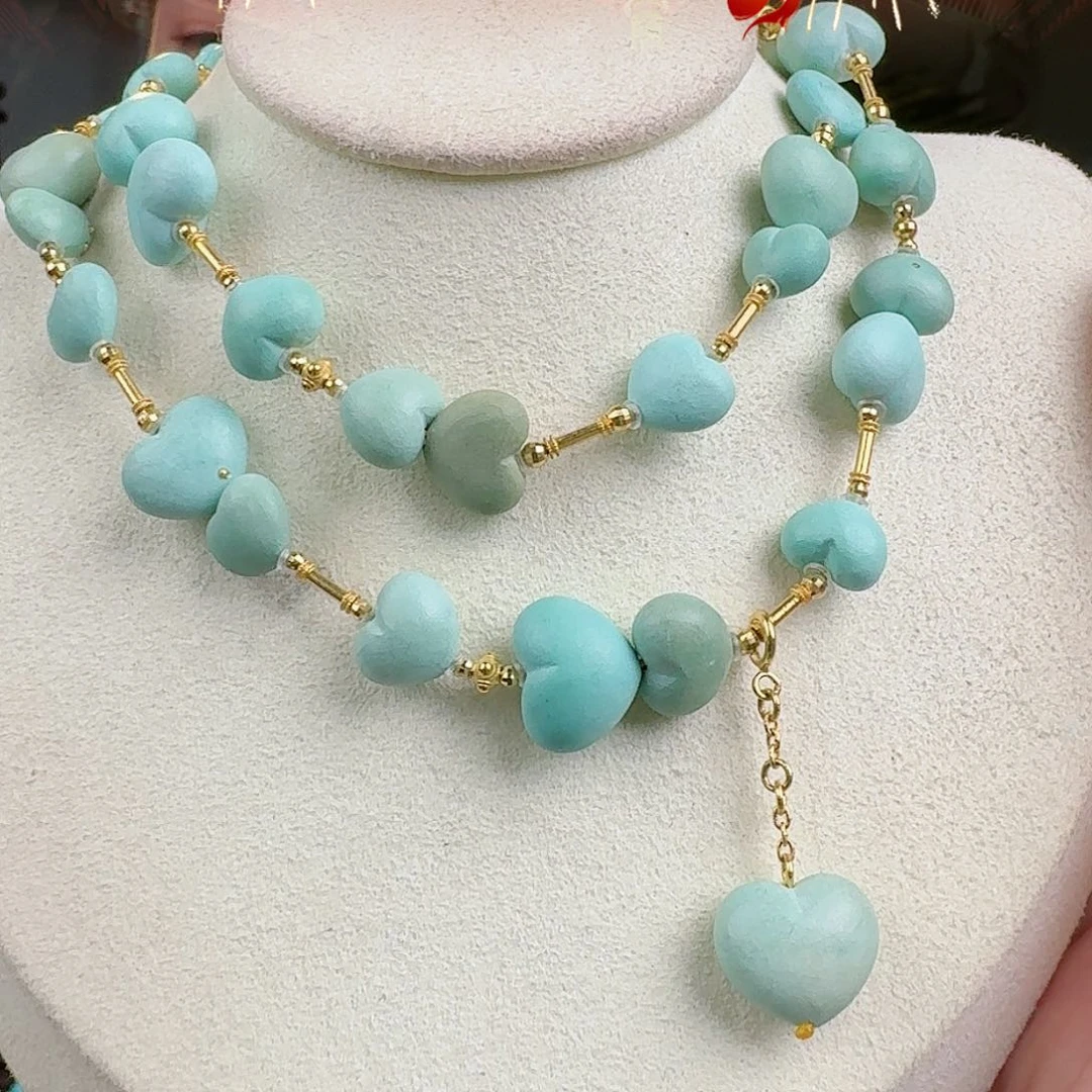 绿松石珠宝奇石18K金镶嵌