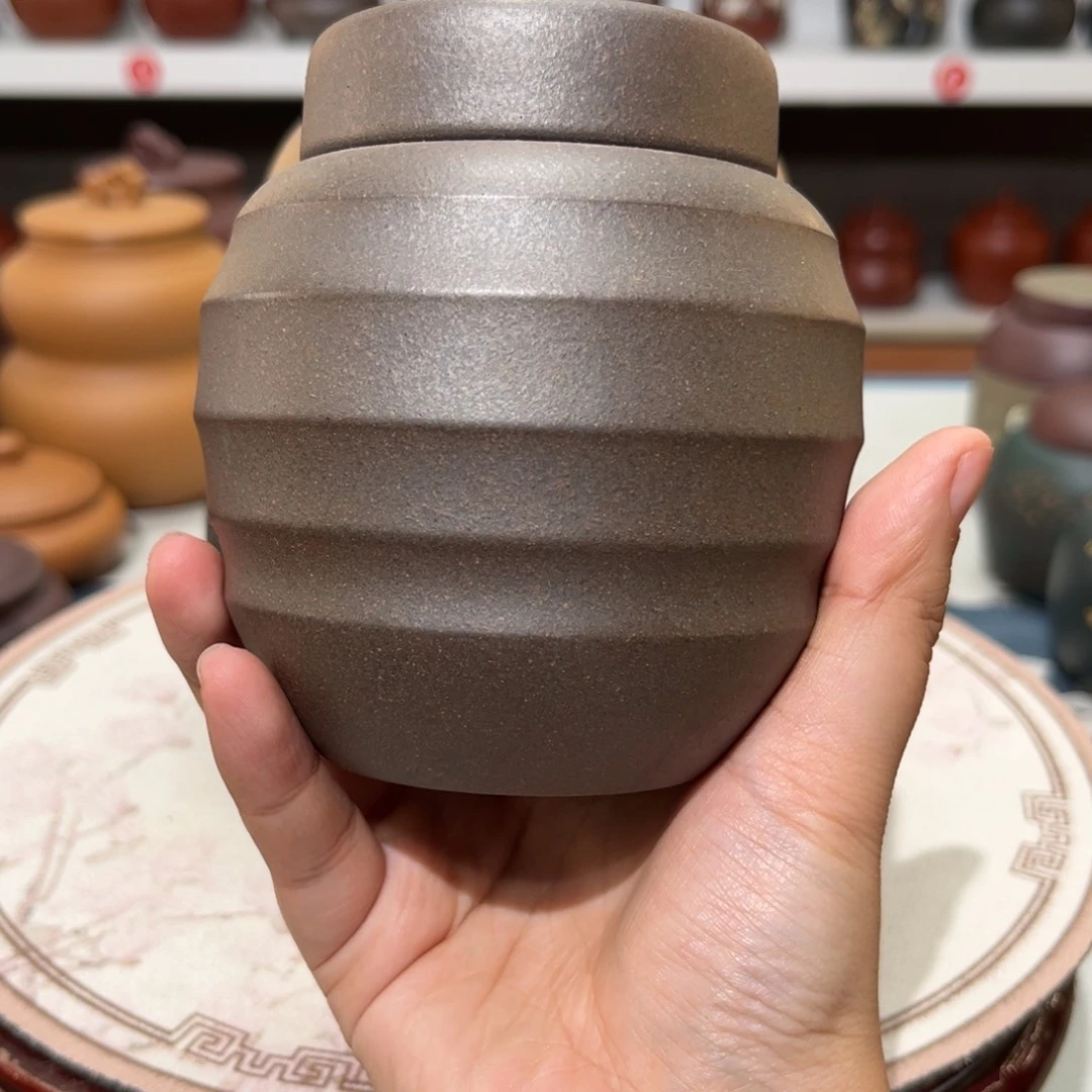 冰***峰紫砂茶叶罐紫砂罐