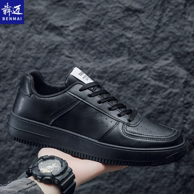 2025男鞋夏季爆款百搭小众设计运动休闲板鞋男生厚底防滑复古潮鞋