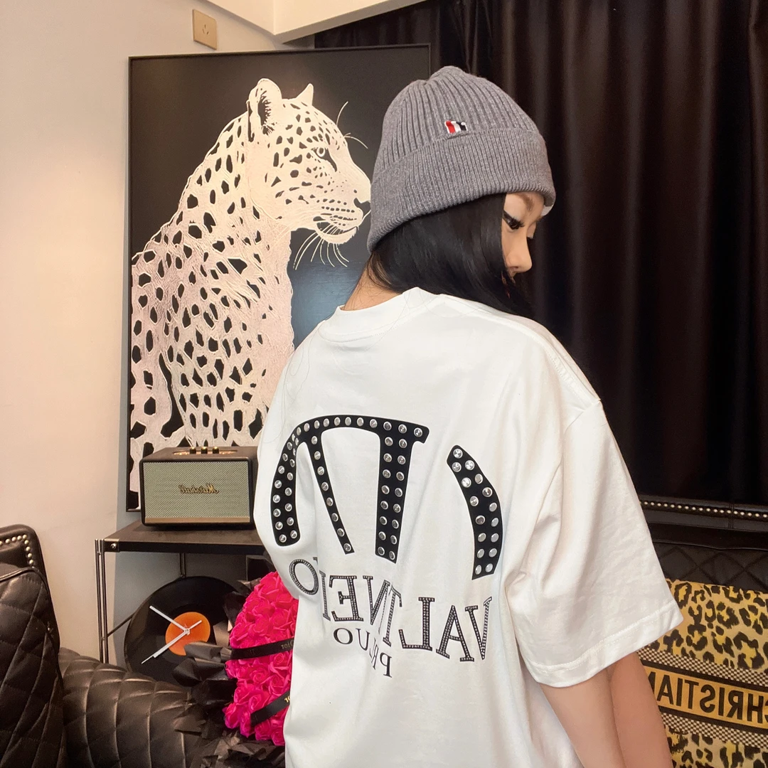 8257华子铆钉奢潮T恤-男女同款重磅欧货潮牌T恤