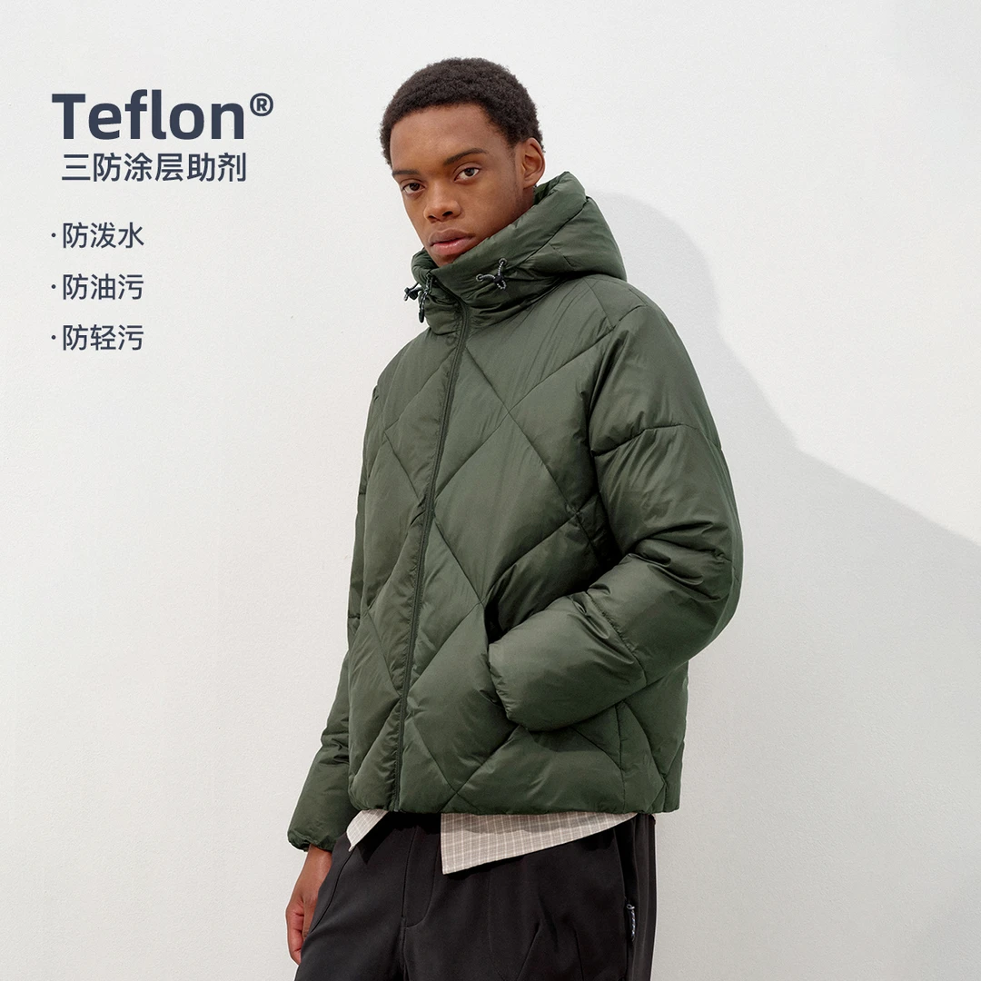 714street潮牌防水连帽棉服男2025冬美式复古宽松夹棉外套521758