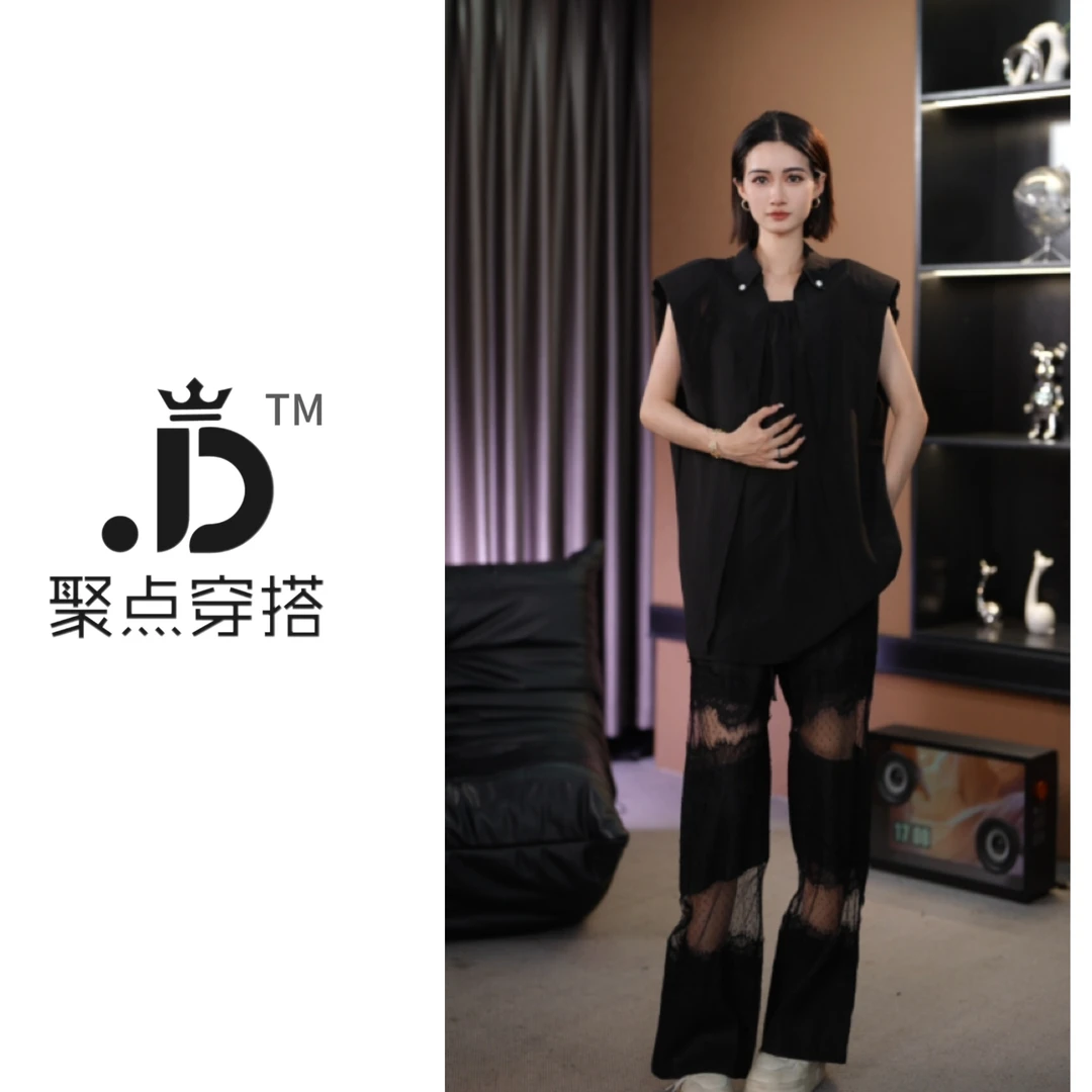 JUDIAN-【典雅薄雾】设计师款无袖衬衫8jd233767