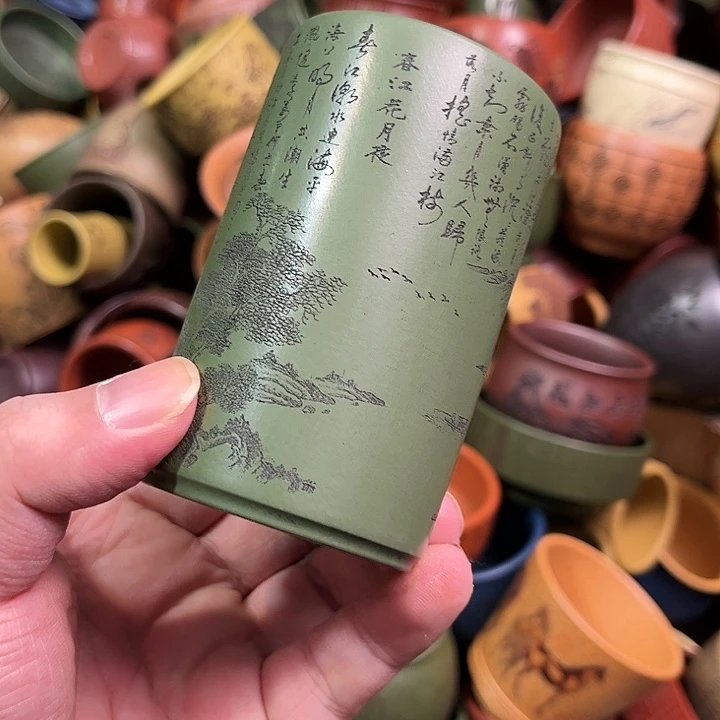 紫砂茶杯全手工紫砂主人杯