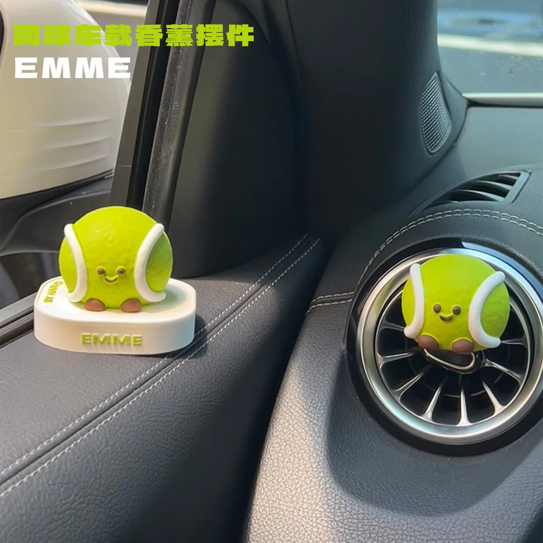 网球车载香薰摆件jc系列车内装饰摆件精油持久扩香男女车内装饰