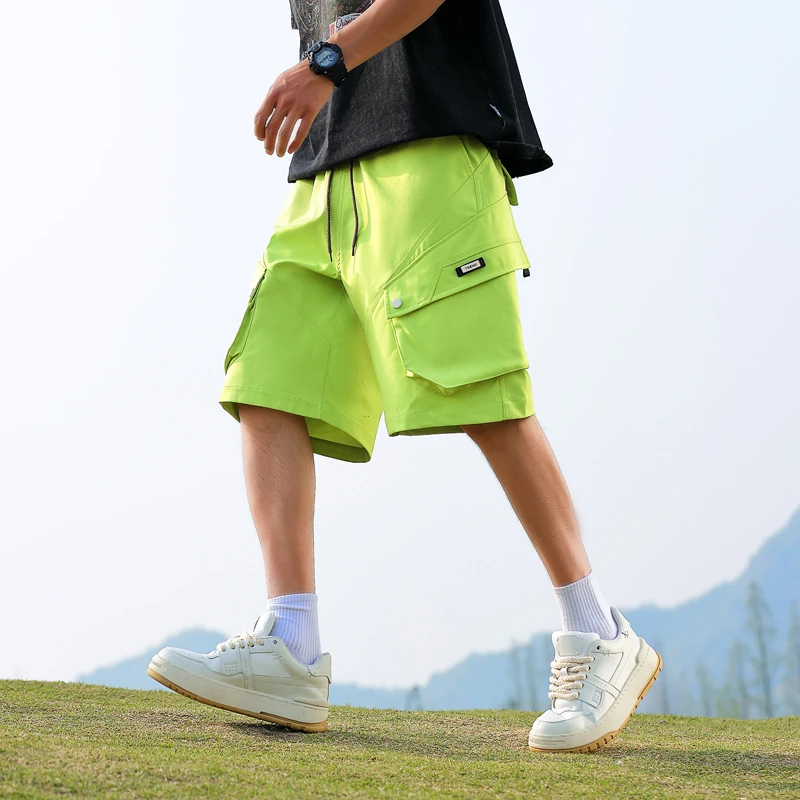 短裤男款夏季爆款2025新款透气工装中裤子夏天休闲运动男士五分裤