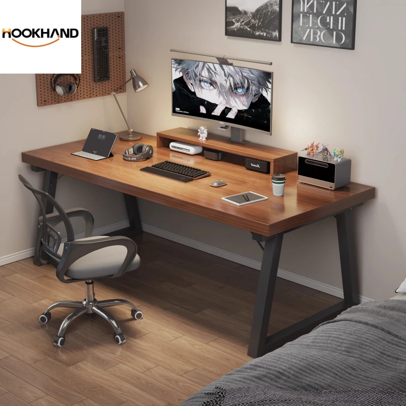 桌子出租房卧室简约电脑桌台式家用简易书桌一体桌学生写字学习桌