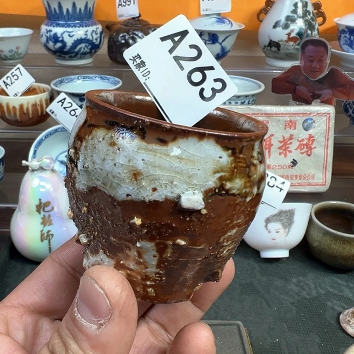 摆件263景德镇手工柴烧主人杯