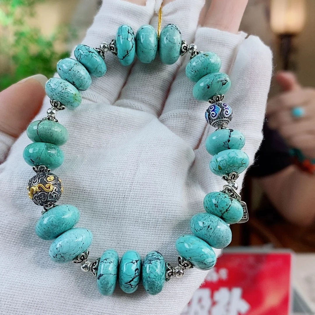 银S925镶嵌绿松石珠宝奇石