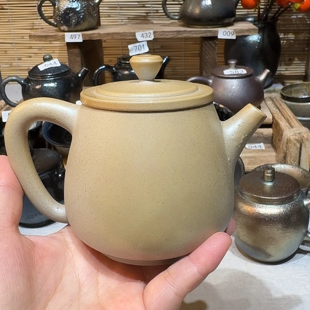 （***）壶建水紫陶白泥柴烧壶