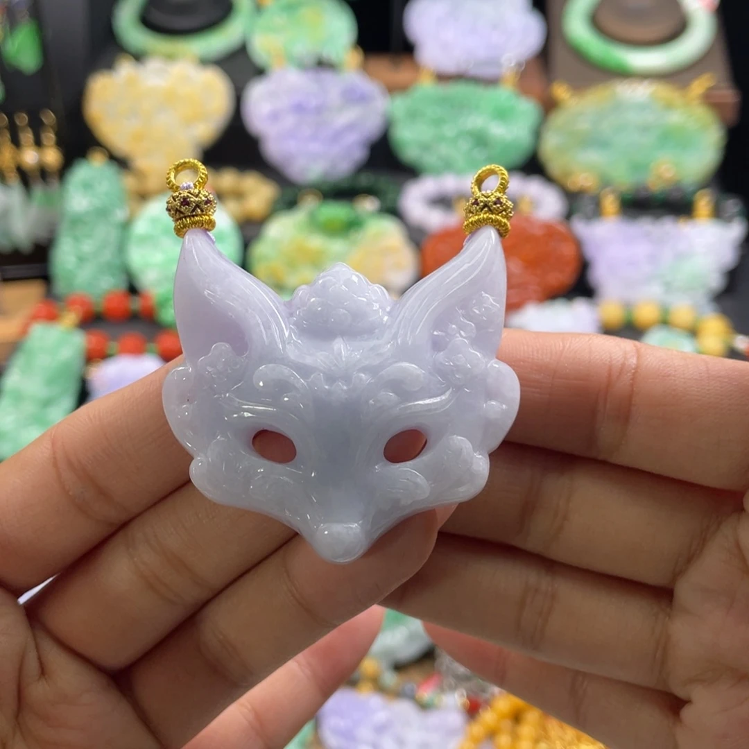 翡翠未镶嵌颈饰代编织
