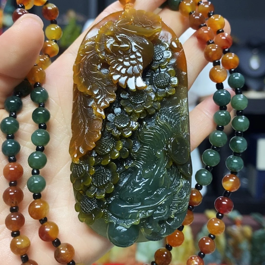 未镶嵌岫玉挂件吊坠