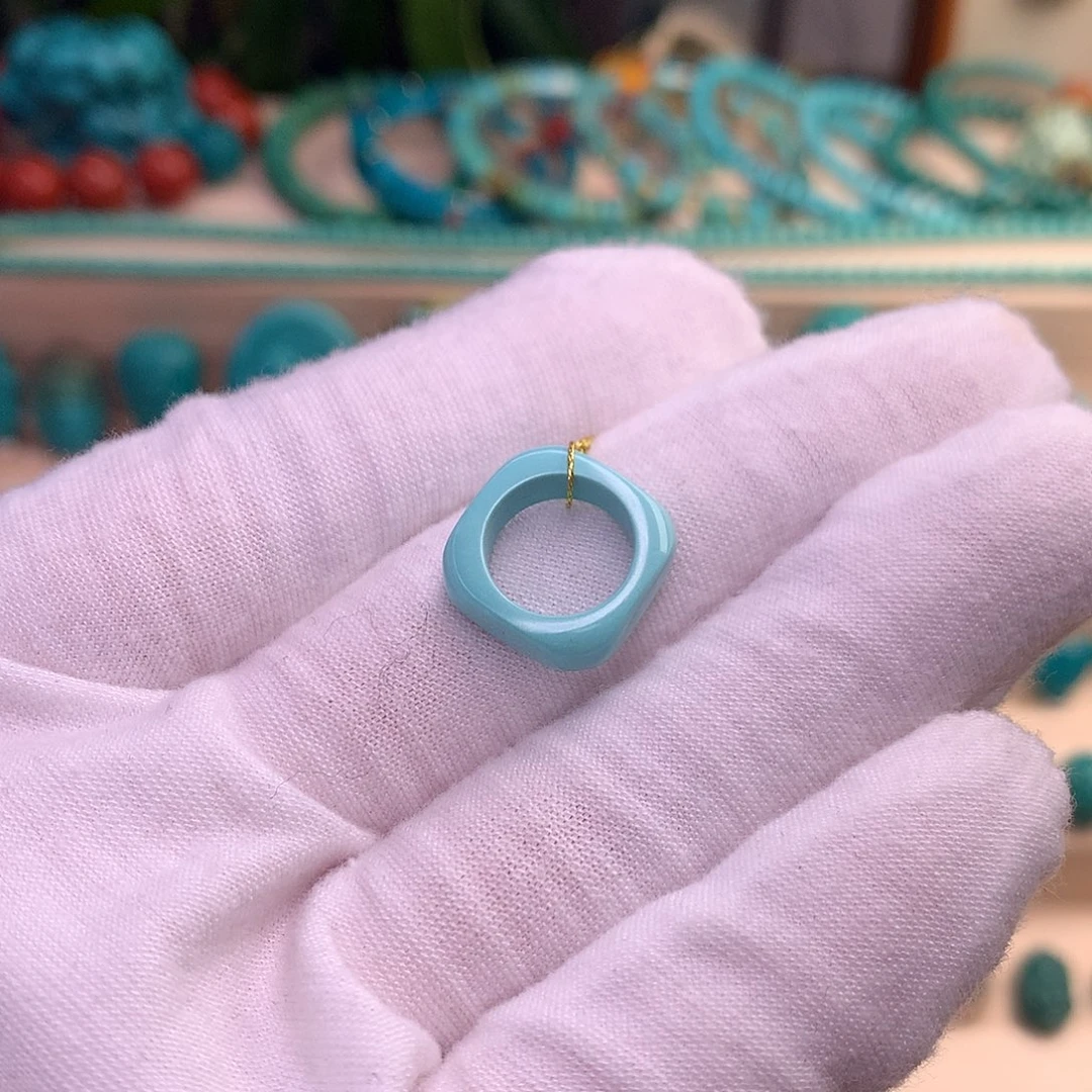 绿松石珠宝半成品未镶嵌