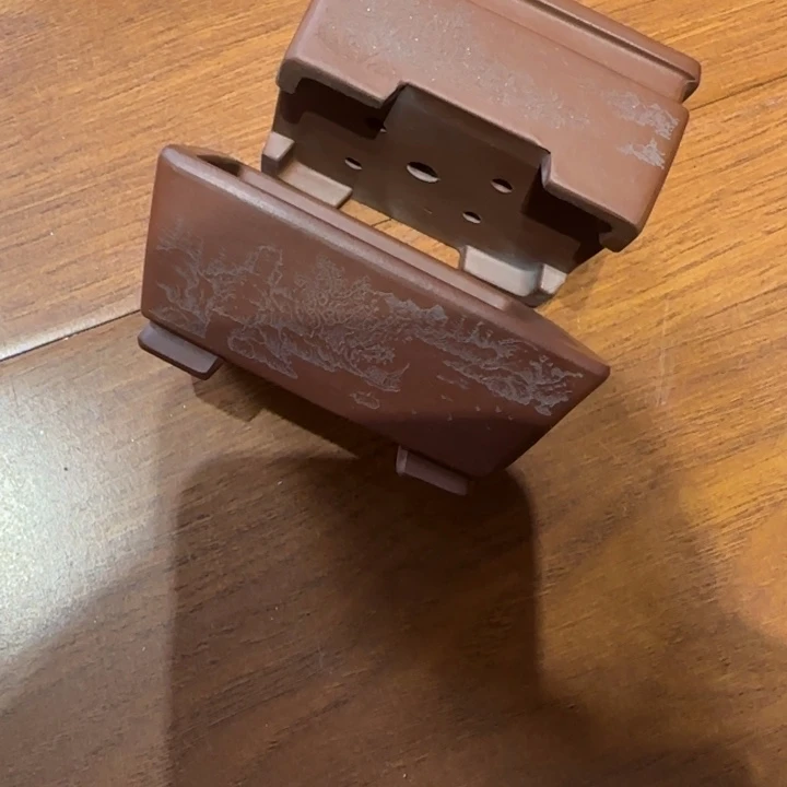 紫砂花盆雾**山半手工制作