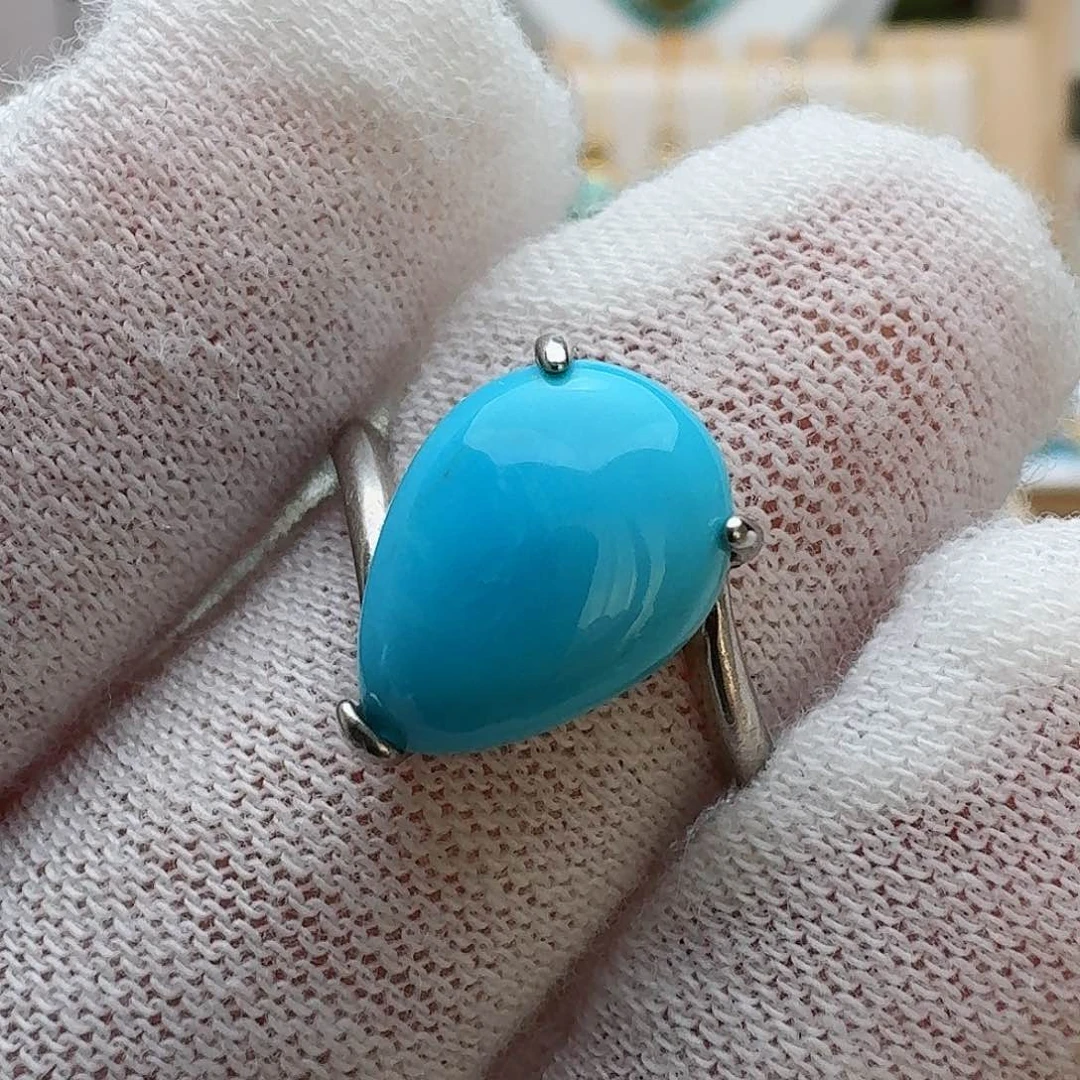 绿松石配饰银S925镶嵌