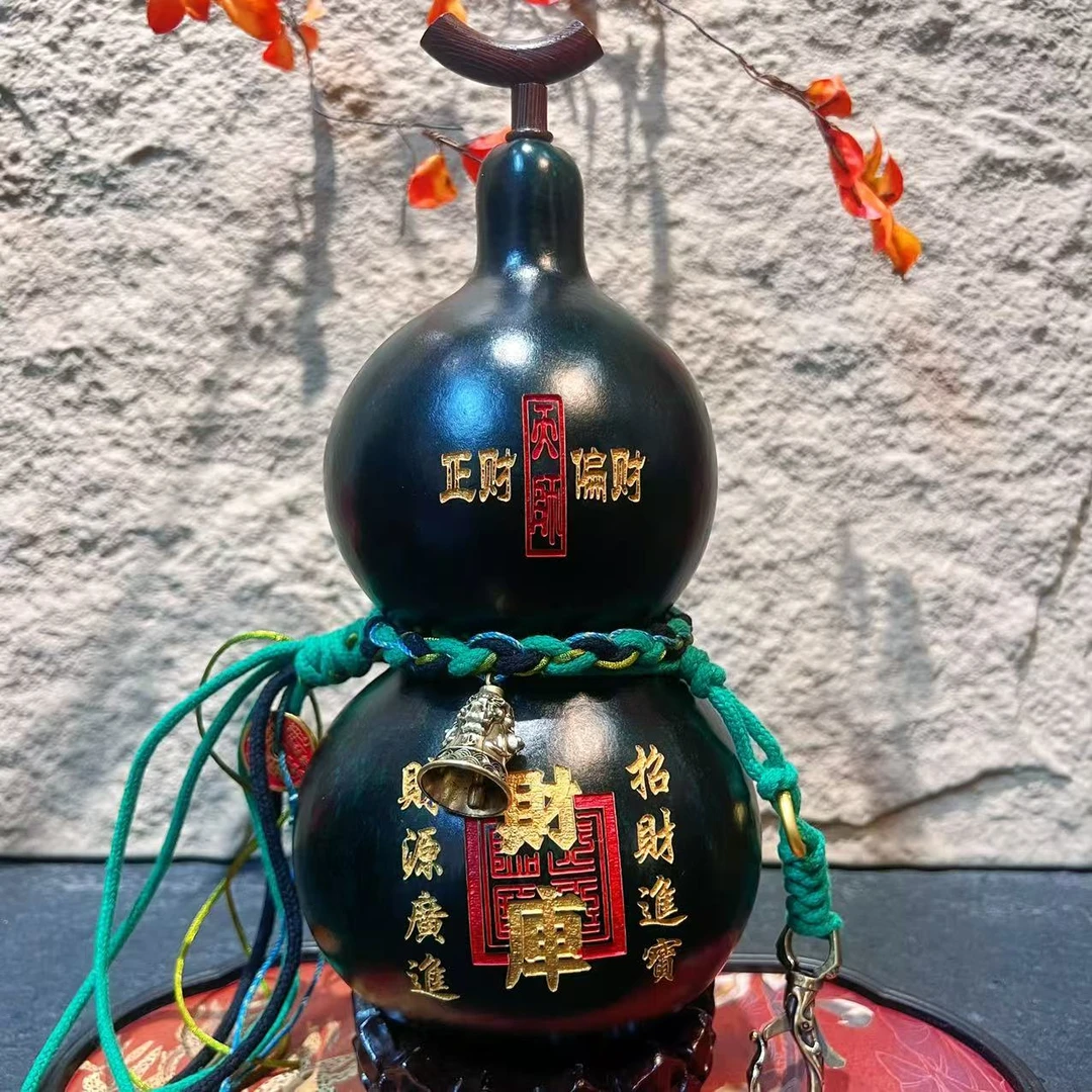 天然大漆酒葫芦文玩福禄摆件天然
