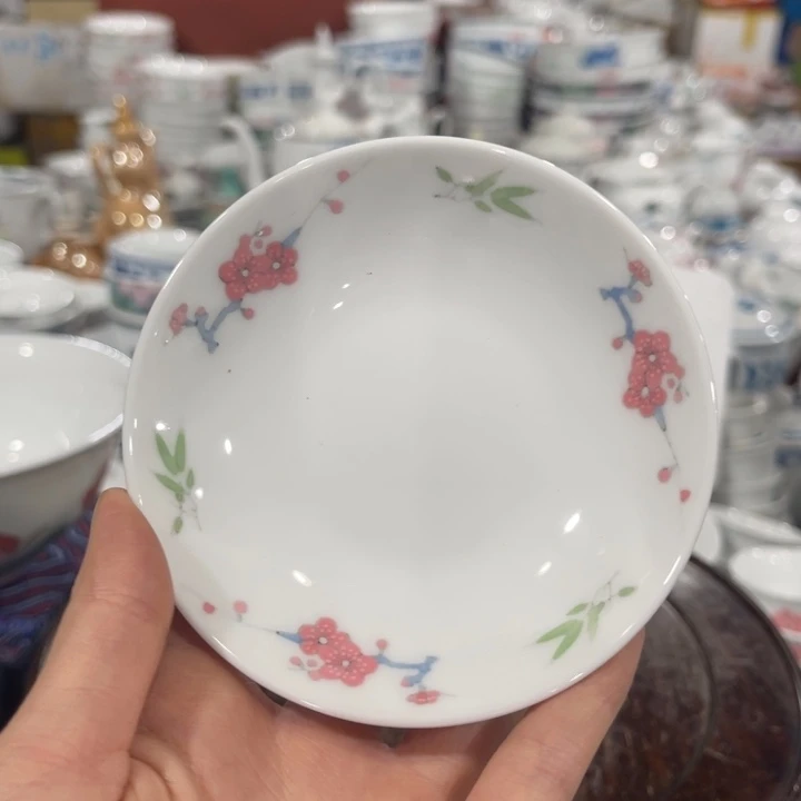 醴陵高温瓷釉下手绘10厘米